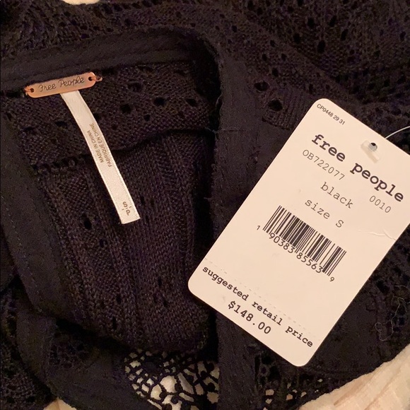 NWT Free People Once Upon a Time Lace Sweater S - Picture 6 of 8